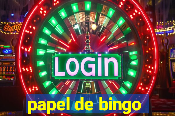 papel de bingo